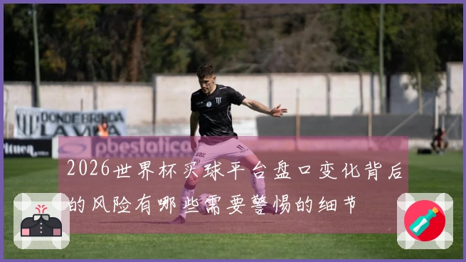 2026世界杯买球平台盘口变化背后的风险有哪些需要警惕的细节
