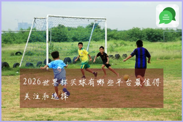 2026世界杯买球有哪些平台最值得关注和选择