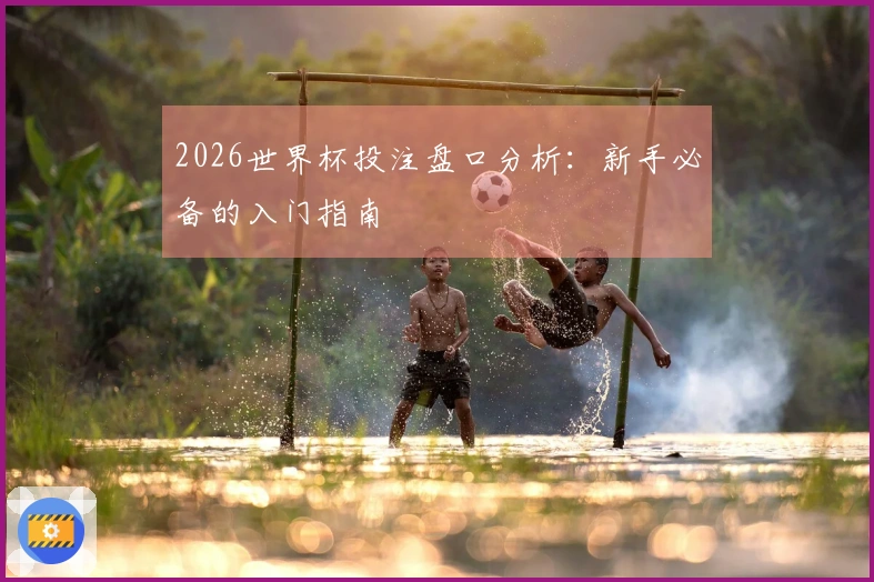 2026世界杯投注盘口分析:新手必备的入门指南